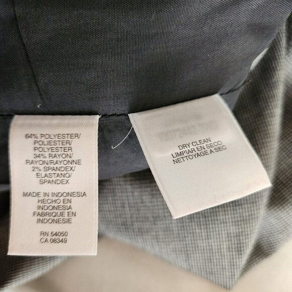 Jones New York Jones Wear‎ Cropped Blazer 16 Micro Check Black Gray Stretch - Picture 10 of 11